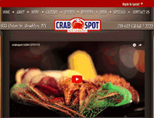 Tablet Screenshot of crabspotonline.com